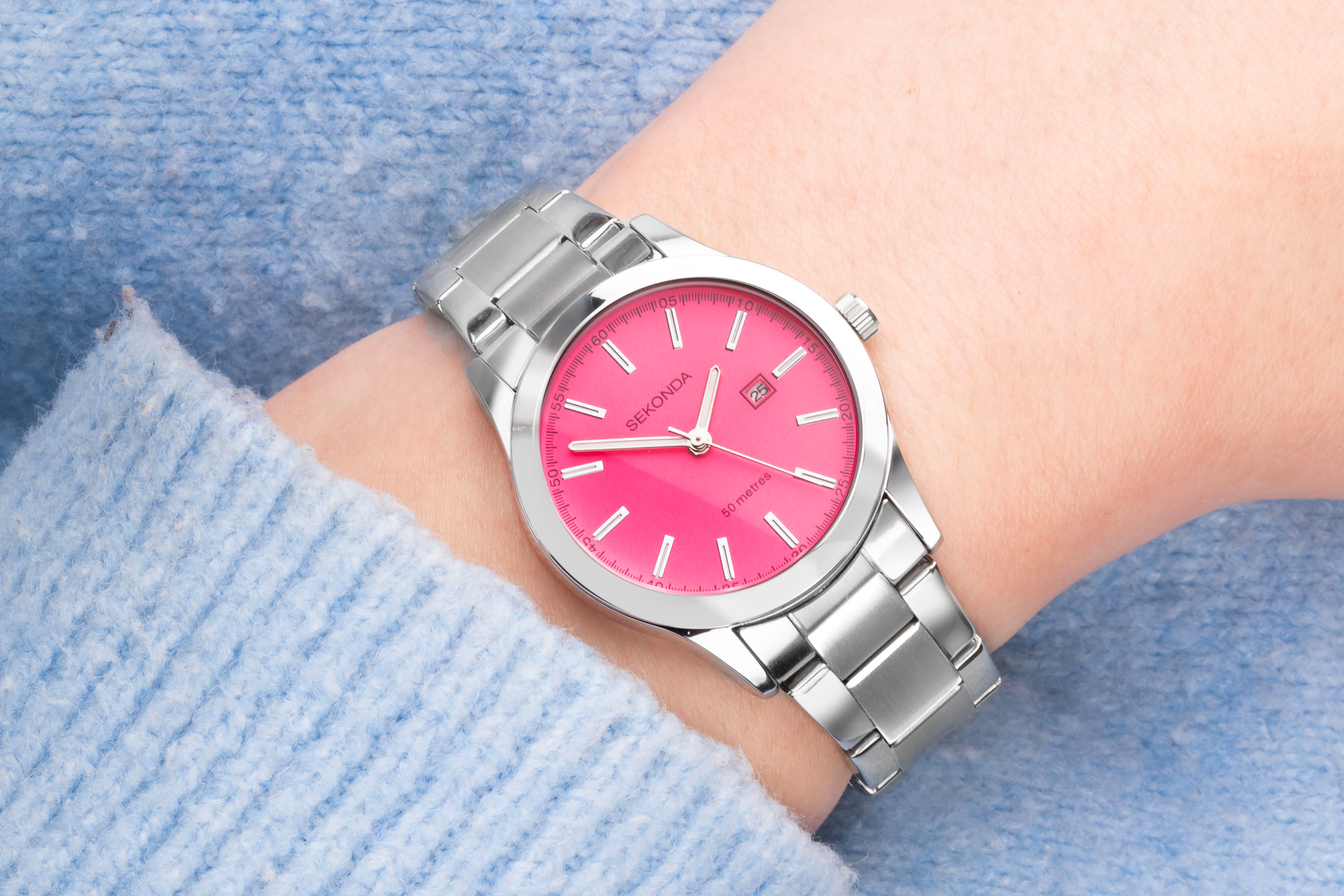 Sekonda pink clearance watch